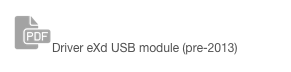 ￼Driver eXd USB module (pre-2013)